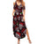 Xmas Skulls Love Christmas Cocktails Summer Maxi Dress