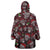 Xmas Skulls Love Christmas Cocktails Wearable Blanket Hoodie