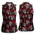 Xmas Skulls Love Christmas Cocktails Women Sleeveless Polo Shirt