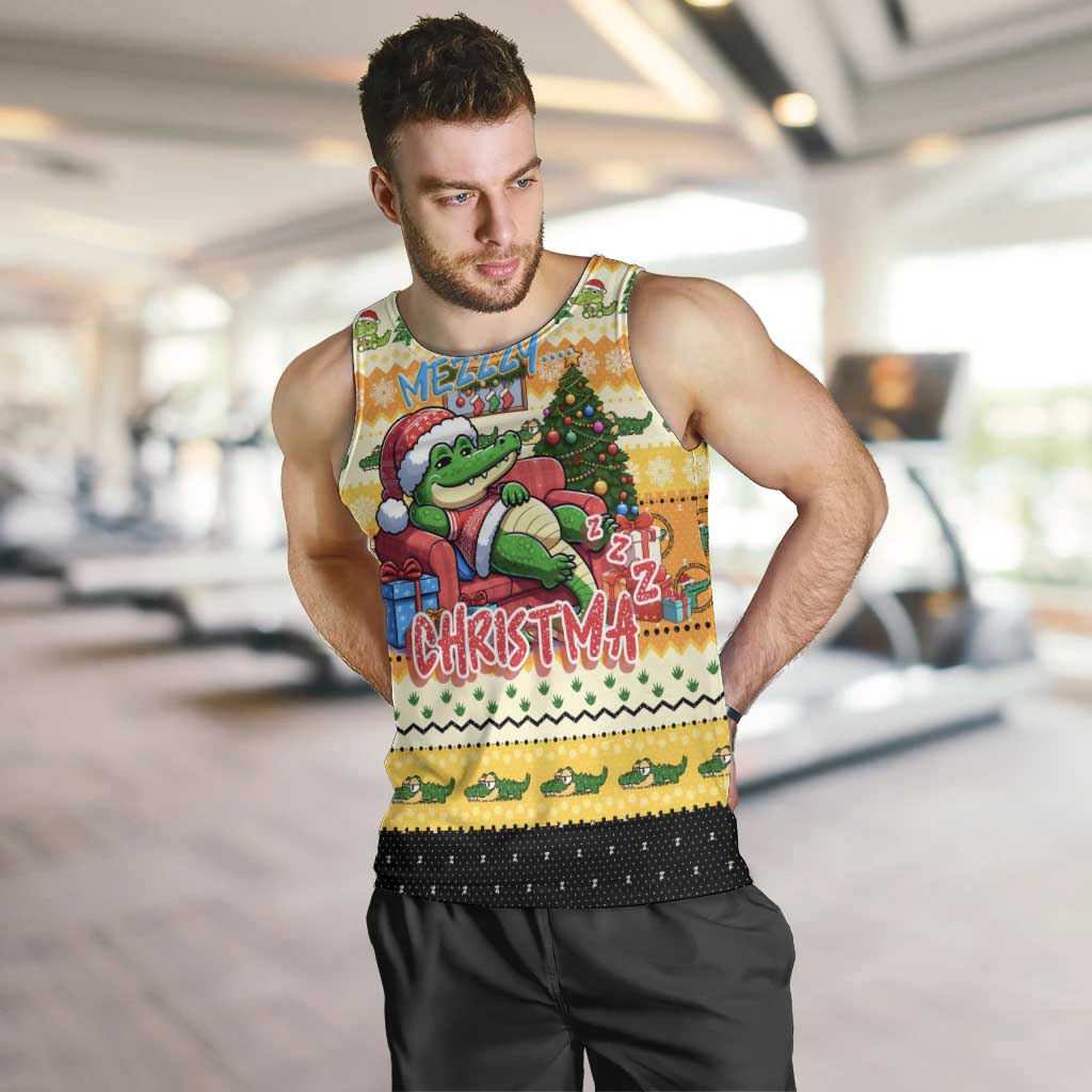 Crocodile Mezzy Christmas Men Tank Top Funny Style - Wonder Print Shop