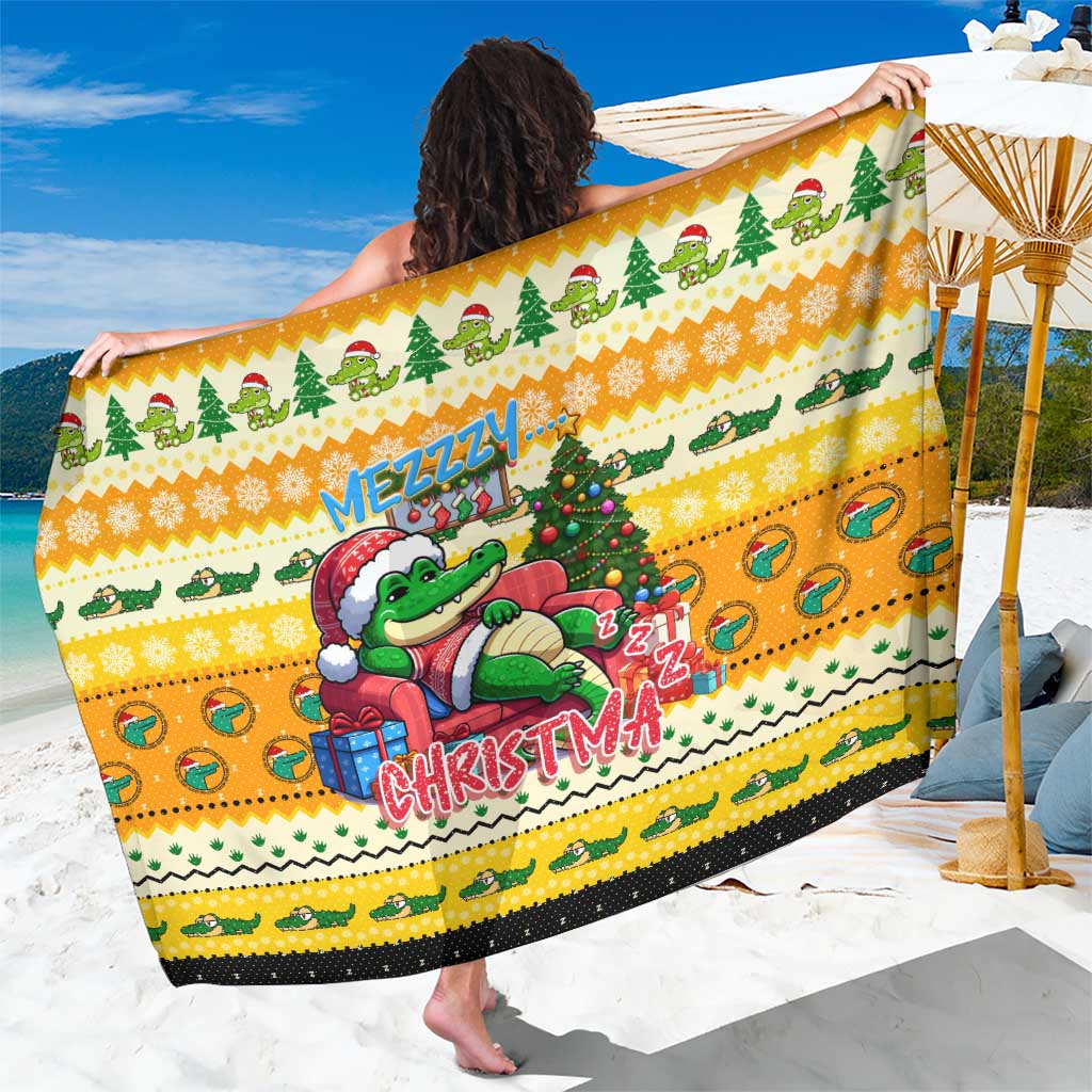 Crocodile Mezzy Christmas Sarong Funny Style