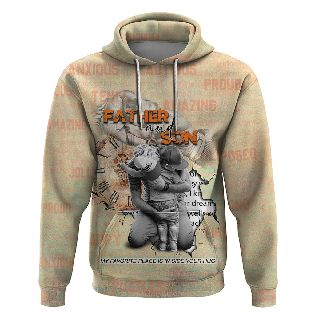 Personalized Father And Son Hoodie Gift for Dad - Wonder Print Shop