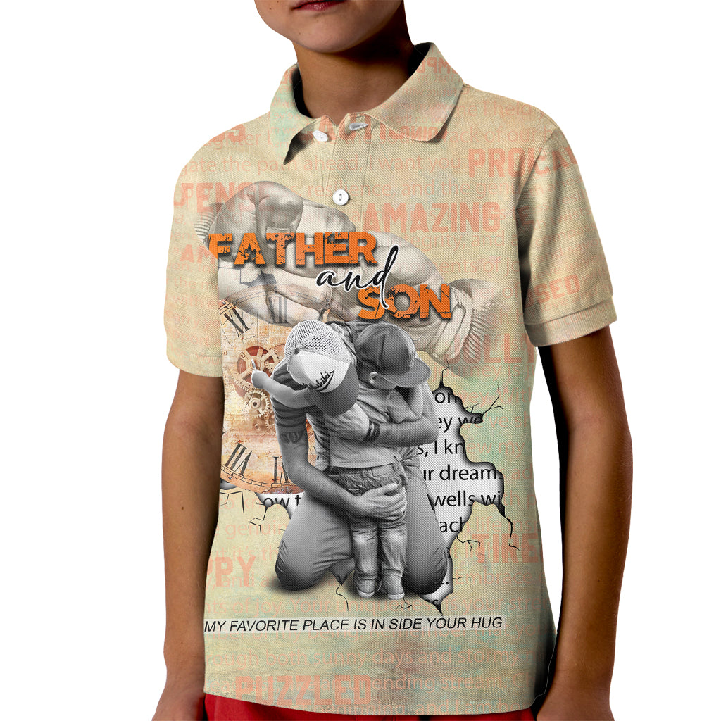 Personalized Father And Son Kid Polo Shirt Gift for Dad - Wonder Print Shop