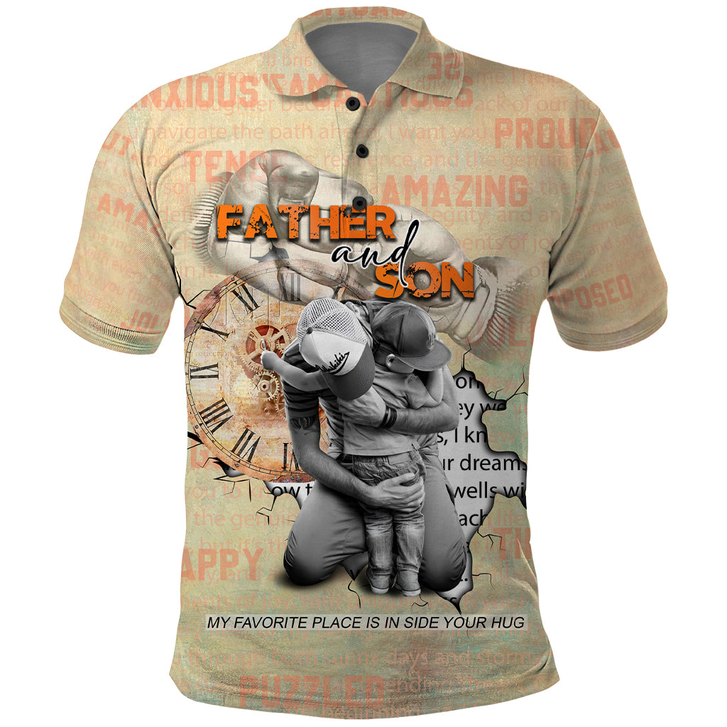 Personalized Father And Son Polo Shirt Gift for Dad - Wonder Print Shop