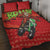 Braaap Quilt Bed Set Motorcross Santa Christmas - Wonder Print Shop