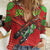 Braaap Women Casual Shirt Motorcross Santa Christmas