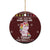 Cant Hear You Unicorn Christmas Ceramic Ornament - Wonder Print Shop