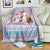 Unicorn Naughty List Blanket Christmas Funny