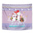 Unicorn Naughty List Tapestry Christmas Funny