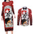 Switzerland Bernese Mountain Dog Couples Matching Long Sleeve Bodycon Dress and Long Sleeve Button Shirt Edelweiss Coat Of Arms