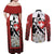 Switzerland Bernese Mountain Dog Couples Matching Off Shoulder Maxi Dress and Long Sleeve Button Shirt Edelweiss Coat Of Arms