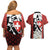 Switzerland Bernese Mountain Dog Couples Matching Off Shoulder Short Dress and Hawaiian Shirt Edelweiss Coat Of Arms