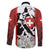 Switzerland Bernese Mountain Dog Family Matching Long Sleeve Bodycon Dress and Hawaiian Shirt Edelweiss Coat Of Arms