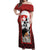 Switzerland Bernese Mountain Dog Off Shoulder Maxi Dress Edelweiss Coat Of Arms