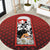 Switzerland Bernese Mountain Dog Round Carpet Edelweiss Coat Of Arms