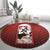 Switzerland Bernese Mountain Dog Round Carpet Edelweiss Coat Of Arms