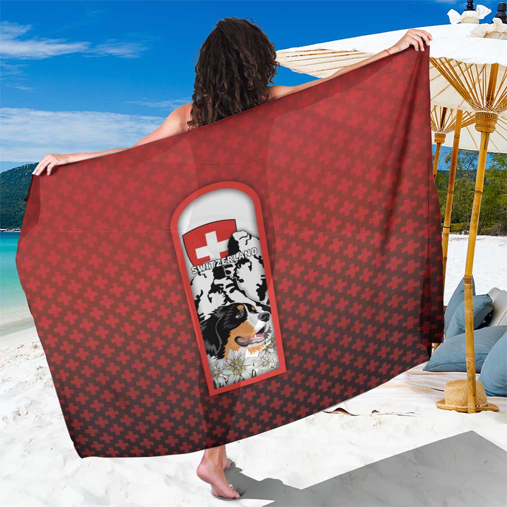 Switzerland Bernese Mountain Dog Sarong Edelweiss Coat Of Arms