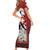 Switzerland Bernese Mountain Dog Short Sleeve Bodycon Dress Edelweiss Coat Of Arms