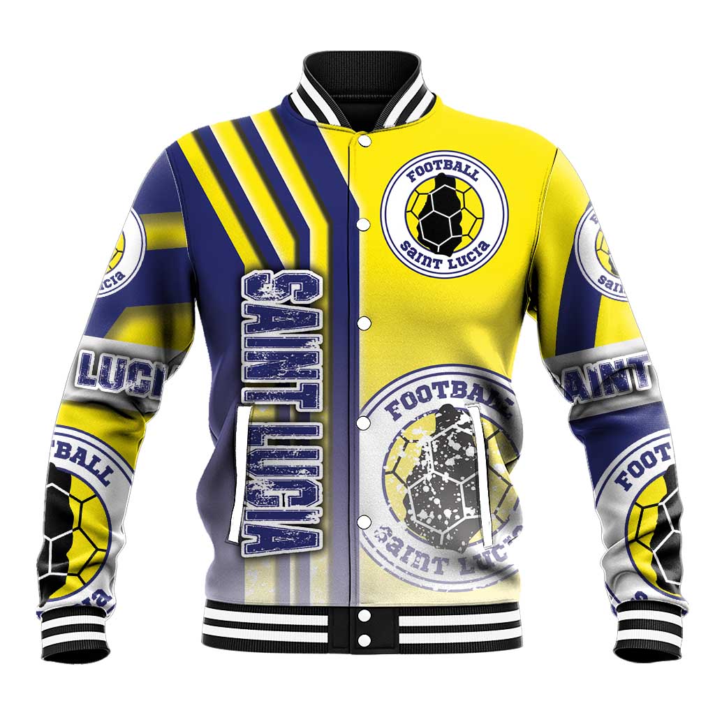 Saint Lucia Football Baseball Jacket Piton Boyz Soccer - Road To Champion