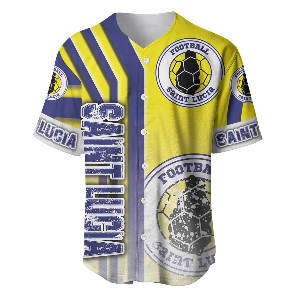 Saint Lucia Football Baseball Jersey Piton Boyz Soccer - Road To Champion