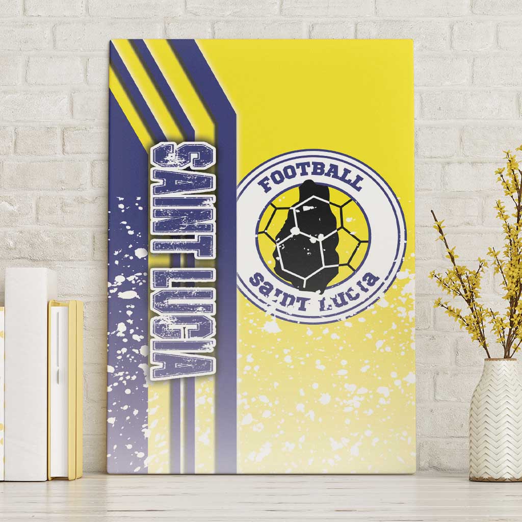 Saint Lucia Football Canvas Wall Art Piton Boyz Soccer - Road To Champion