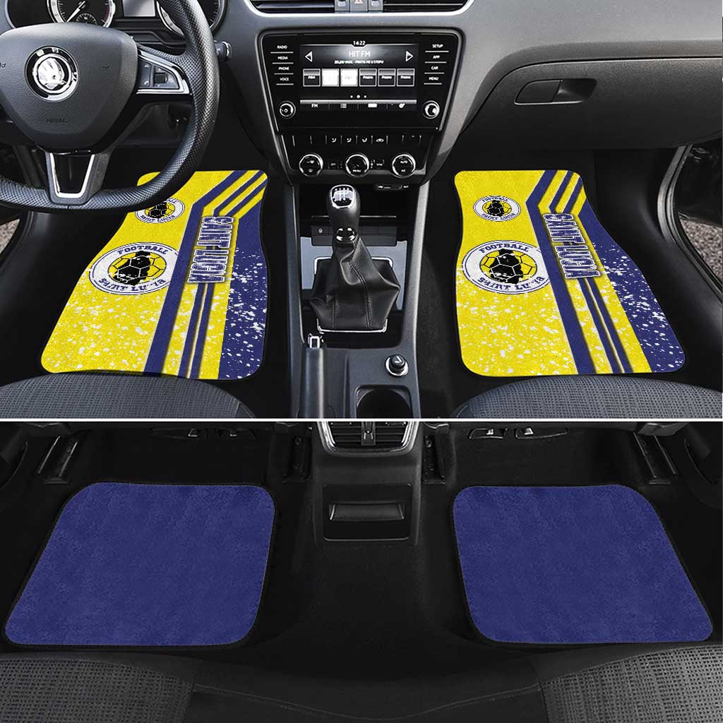 Saint Lucia Football Car Mats Piton Boyz Soccer - Road To Champion