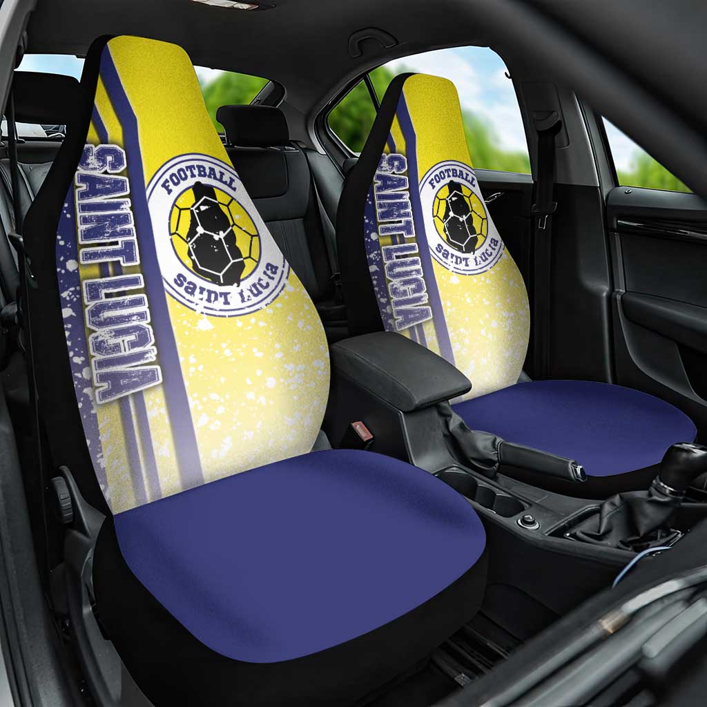 Saint Lucia Football Car Seat Cover Piton Boyz Soccer - Road To Champion