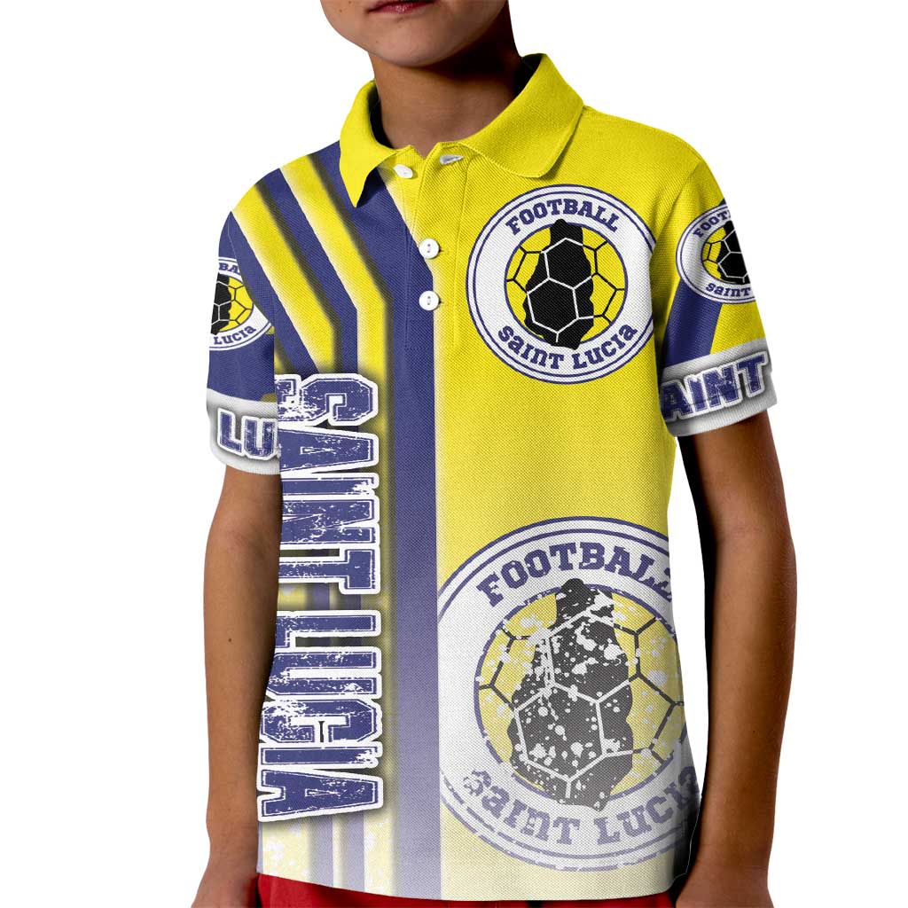 Saint Lucia Football Kid Polo Shirt Piton Boyz Soccer - Road To Champion