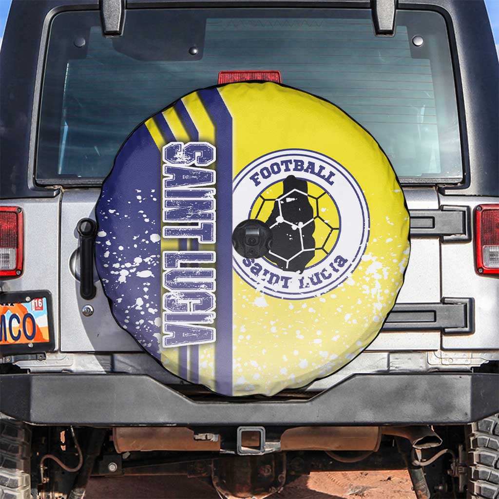 Saint Lucia Football Spare Tire Cover Piton Boyz Soccer - Road To Champion