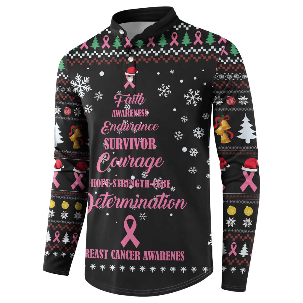 Men's black graphic sweatshirt with pink ribbon holiday pattern and heart text