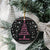 Christmas Tree Breast Cancer Ceramic Ornament Survivor - Wonder Print Shop