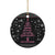 Christmas Tree Breast Cancer Ceramic Ornament Survivor - Wonder Print Shop