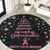 Christmas Tree Breast Cancer Round Carpet Survivor