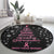 Christmas Tree Breast Cancer Round Carpet Survivor