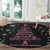 Christmas Tree Breast Cancer Round Carpet Survivor