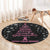 Christmas Tree Breast Cancer Round Carpet Survivor