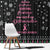 Christmas Tree Breast Cancer Window Curtain Survivor