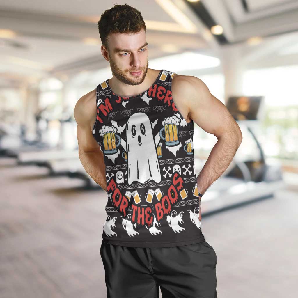 Christmas Boo Beer Men Tank Top I'm Just Here For The Boos - Wonder Print Shop