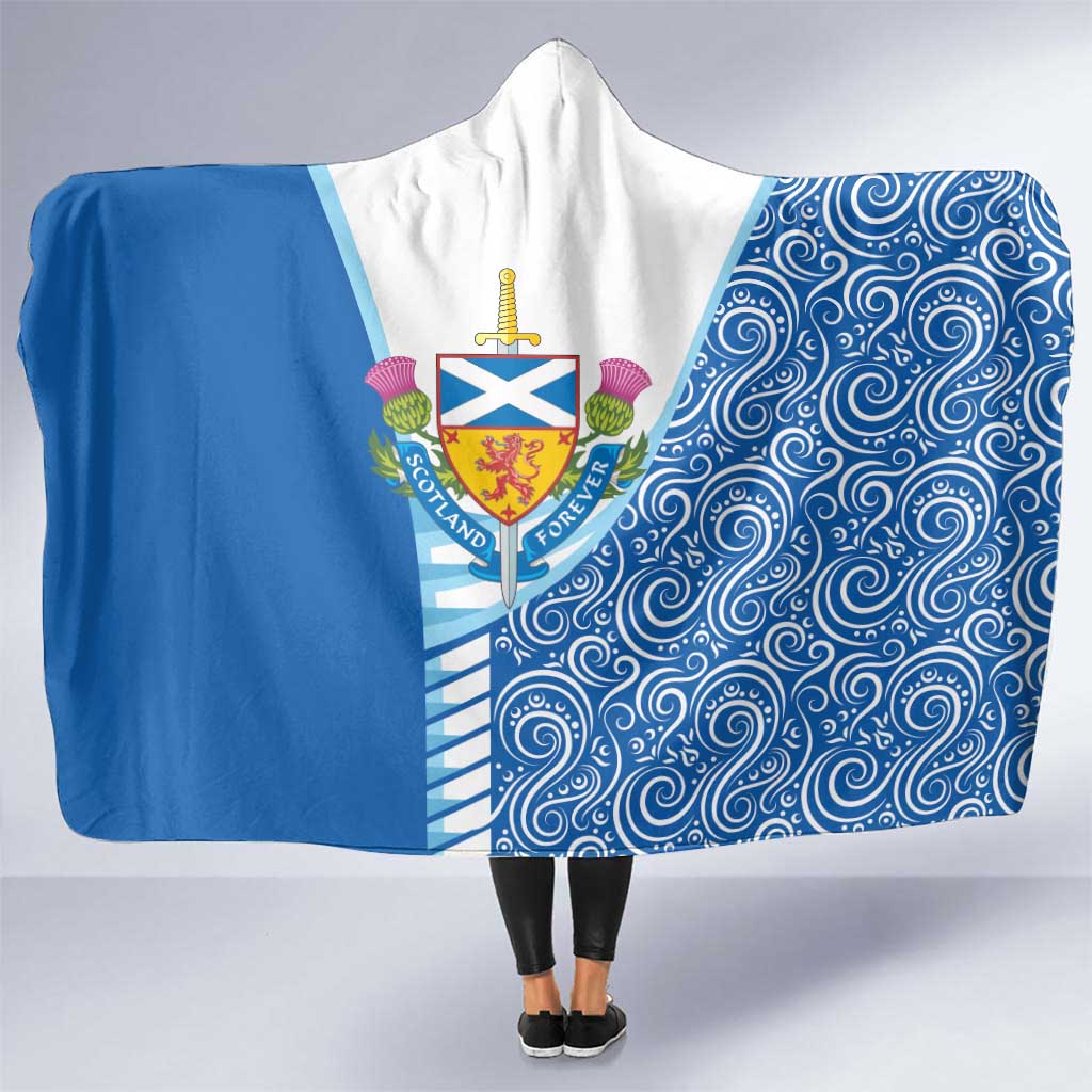 Scotland Forever Hooded Blanket Thistle Lion Rampant