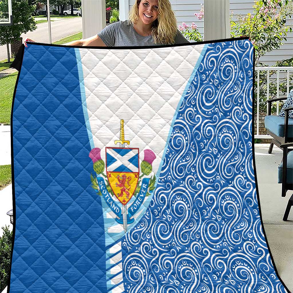 Scotland Forever Quilt Thistle Lion Rampant - Wonder Print Shop