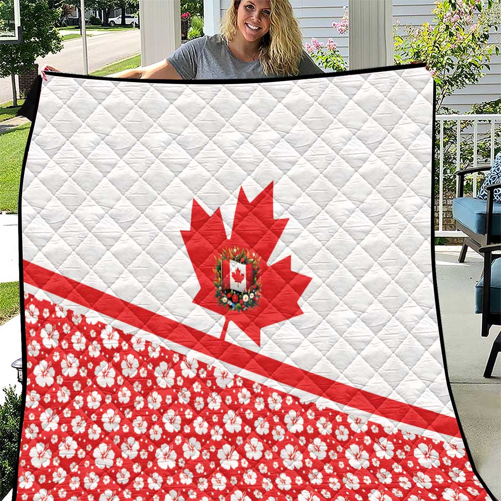 Canada Quilt Summer Hibiscus Tropical Flower