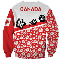Canada Sweatshirt Summer Hibiscus Tropical Flower