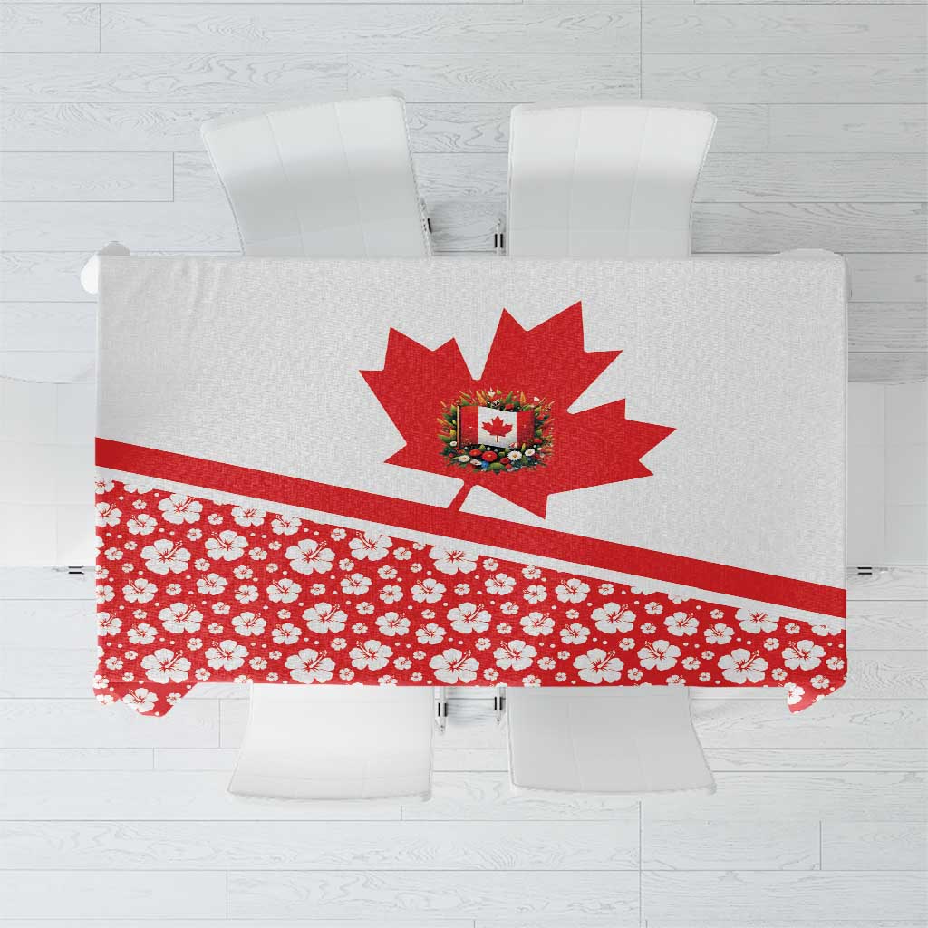 Canada Tablecloth Summer Hibiscus Tropical Flower