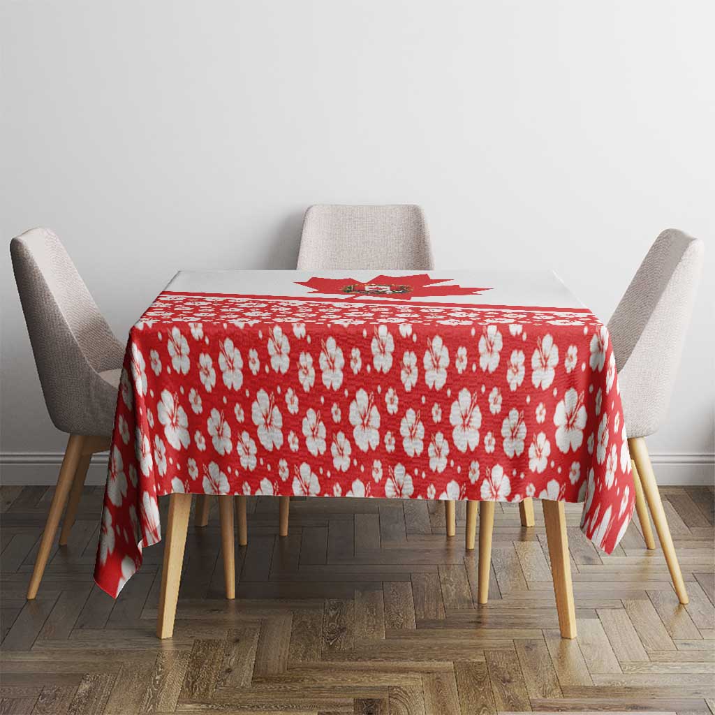 Canada Tablecloth Summer Hibiscus Tropical Flower