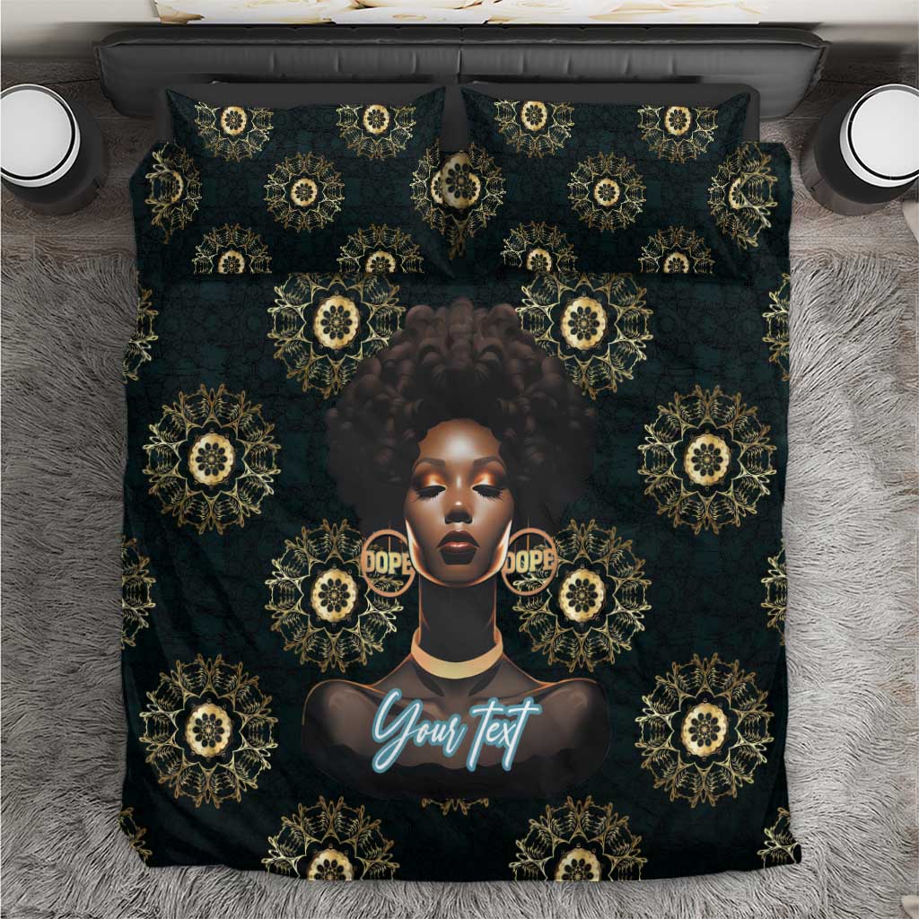 Personalized Powerful Woman in Patterns African Bedding Set