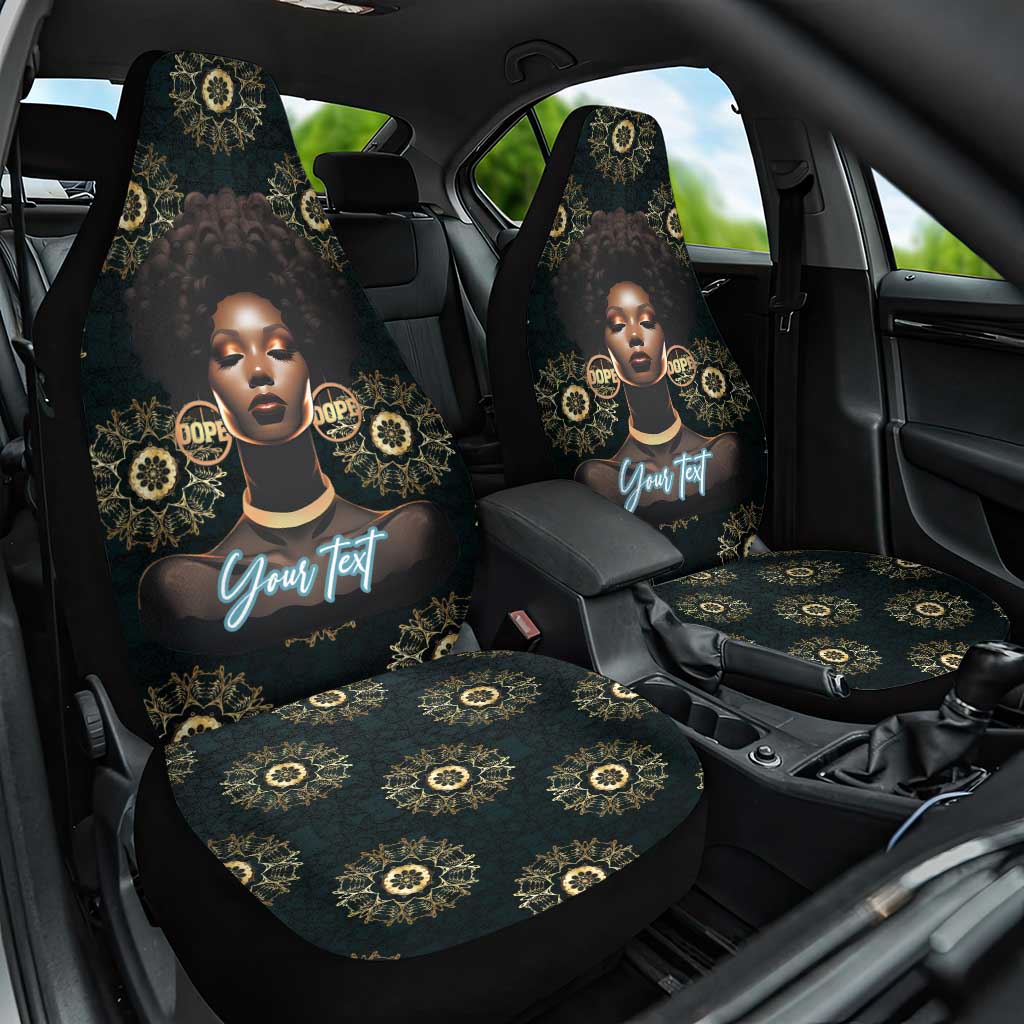 Personalized Powerful Woman in Patterns African Car Seat Cover