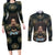 Personalized Powerful Woman in Patterns African Couples Matching Long Sleeve Bodycon Dress and Long Sleeve Button Shirt