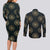 Personalized Powerful Woman in Patterns African Couples Matching Long Sleeve Bodycon Dress and Long Sleeve Button Shirt