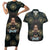 Personalized Powerful Woman in Patterns African Couples Matching Short Sleeve Bodycon Dress and Hawaiian Shirt