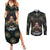 Personalized Powerful Woman in Patterns African Couples Matching Summer Maxi Dress and Long Sleeve Button Shirt